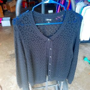 Woman's black sweater
